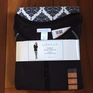 NEW LizWear softest plush pajamas - top and bottom